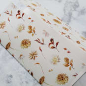 "Bohemian Floral Patter Vellum Wraps | Set of 10 Vellum Jackets" - Invitation Jackets and Overlays in beige by Nikki Turner