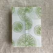 "Lime citrus celebration printed vellum wraps for 5x7 card | pack of 10" - Invitation Jackets and Overlays in green by Ivory Invitations