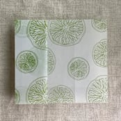"Lime citrus celebration printed vellum wraps for 5x7 card | pack of 10" - Invitation Jackets and Overlays in green by Ivory Invitations