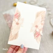 "Boho florals vellum wrap for invitations | Set of 10" - Invitation Jackets and Overlays in multicolorassorted-colors by Maria Ferrer G.