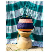 "Zoore Color Block Basket Medium" - Decorative Storage in multicolor by AKETEKETE