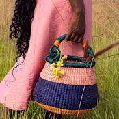 "Zoore Color Block Basket Set" - Decorative Storage in multicolor by AKETEKETE