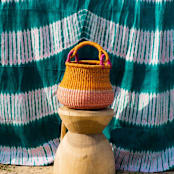 "Zoore Color Block Basket Small" - Decorative Storage in multicolor by AKETEKETE