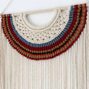 "Terra I" - Original Textile Art in multicolor by Bharti Trivedi