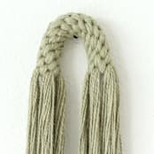 "Arch Tassel- Hemp Aarya" - Original Textile Art in green by Bharti Trivedi