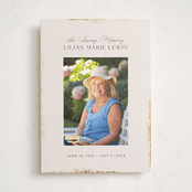 "Gilde Edge" - Foil Press Memorial Cards in Pearl by Itsy Belle Studio - Front