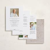 "Gilde Edge" - Foil Press Memorial Cards in Pearl by Itsy Belle Studio - Back of Card Options