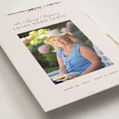 "Gilde Edge" - Foil Press Memorial Cards in Pearl by Itsy Belle Studio - Detail