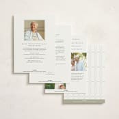 "Sonnet" - Foil Press Memorial Cards in Meadow by Kristie Kern - Back of Card Options