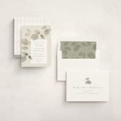 "Sonnet" - Foil Press Memorial Cards in Meadow by Kristie Kern - Assembled