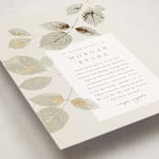 "Sonnet" - Foil Press Memorial Cards in Meadow by Kristie Kern - Detail