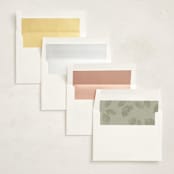 "Sonnet" - Foil Press Memorial Cards in Meadow by Kristie Kern - Envelope Liners
