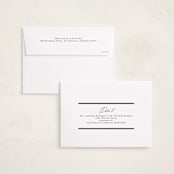 "Classic Edge" - Foil Press Memorial Cards in Midnight by Nicole Walsh - FREE Recipient Addressing