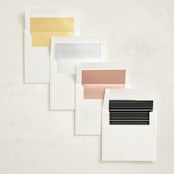 "Timeless Charm" - Foil Press Memorial Cards in Charcoal by Lucrecia Caporale - Envelope Liners