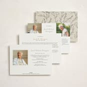 "A Life Remembered" - Foil Press Memorial Cards in Vanilla by Joyce Pinheiro - Back of Card Options