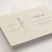 "A Life Remembered" - Foil Press Memorial Cards in Vanilla by Joyce Pinheiro - Detail
