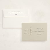 "A Life Remembered" - Foil Press Memorial Cards in Vanilla by Joyce Pinheiro - Card with Envelope