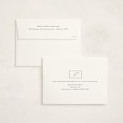 "Minimally Stated" - Foil Press Memorial Cards in Marine by Christie Garcia - FREE Recipient Addressing