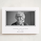 "In remembrance" - Memorial Cards in Ink by Blustery August - Front