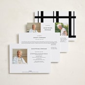 "In remembrance" - Memorial Cards in Ink by Blustery August - Back of Card Options