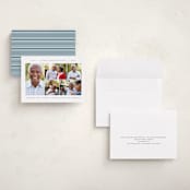 "minimalist" - Memorial Cards in Denim by Jennifer Postorino - Assembled