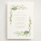"Verdure" - Memorial Cards in Garden by Leah Bisch - Front
