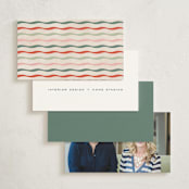 "Holiday Greetings" - Mini Note Cards in Pine by Pixel and Hank - Back of Card Options