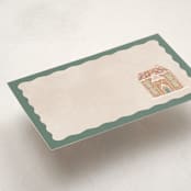 "Holiday Greetings" - Mini Note Cards in Pine by Pixel and Hank - Detail