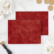 "Rust Velvet Envelopes" - Envelopes in orange by PAPER and LACE
