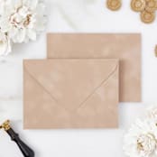 "Camel Velvet Envelopes" - Envelopes in beige by PAPER and LACE