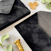 "Gray Velvet Envelopes" - Envelopes in gray by PAPER and LACE