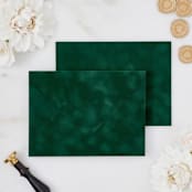 "Emerald Velvet Envelopes" - Envelopes in green by PAPER and LACE