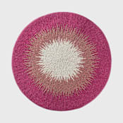 "Ombre beaded placemat, pink" - Placemats in pink by Joanna Buchanan