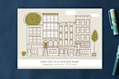 "The City" - Wedding Invitations in Sand by Sharon Rowan - Front