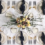 "ORGANIC COTTON NAPKINS // SET OF 4" - Napkins in black by borrowed BLU