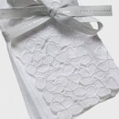 "Hydrangea dinner napkins, white, set of two" - Napkins in white by Joanna Buchanan