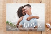 "An Elegant Love" - Stationery in Tuxedo by Lehan Veenker - Front