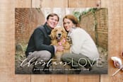 "Simple Christmas Love" - Stationery in Snow by Lehan Veenker - Front