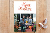 "script thanksgiving" - Stationery in white by Ramoncita - aticnomar - Front