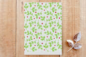 "Christmas Cardinal" - Stationery in Evergreen by Jessica Ogden - Back of Card