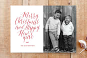 "Timeless Calligraphy" - Stationery in Ruby by Kaydi Bishop - Front