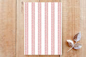 "Herringbone Holly Jolly" - Stationery in jolly by Shannon - Back of Card