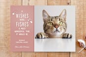 "Wishes and Fishes" - Stationery in rosy by Shannon - Front