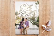 "Swank Script" - Stationery in Golden by Tim St. Clair - Front