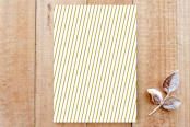 "Swank Script" - Stationery in Golden by Tim St. Clair - Back of Card