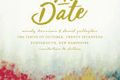 "Autumn Love" - Stationery in Golden by Shannon - Close-Up