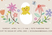 "Hatched Easter Egg Hunt" - Stationery in Beige by Amber Barkley - Close-Up