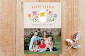 "Hatched Easter Photo Card" - Stationery in Beige by Amber Barkley - Front