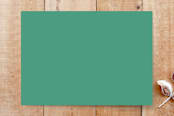 "Child's Graduation Party" - Stationery in Classic Chalkboard Green by Nathan Poland - Back of Card