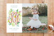 "watercolored joy" - Stationery in frost by Krissy Bengtson - Front
